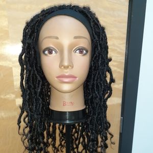 New butterfly locs headband wig